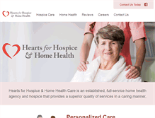 Tablet Screenshot of heartsforhospiceandhomehealth.com